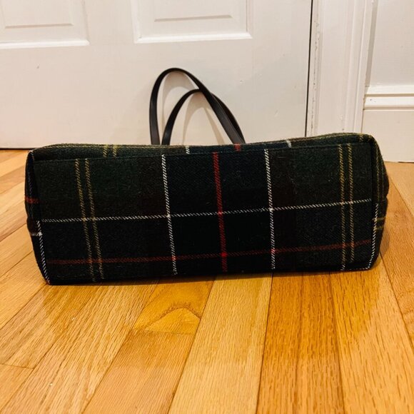Barbour Tartan Tote Bag - Green - Picture 11 of 16